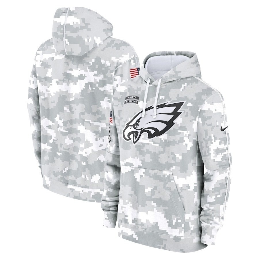 Philadelphia  Eagles   2025 Salute to Service Limited Football Stitched hoodie Jersey