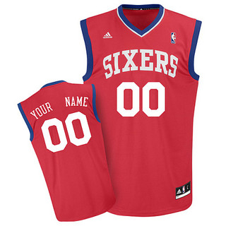 Philadelphia 76ers Youth Custom red Jersey