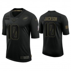 Philadelphia Eagles #10 DeSean Jackson Black 2020 Salute to Service Limited Jersey