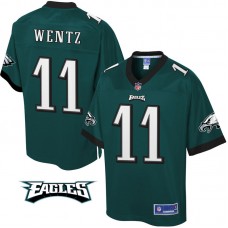 Philadelphia Eagles #11 Carson Wentz Green Jersey