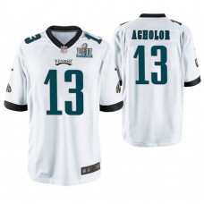 Philadelphia Eagles #13 Nelson Agholor White Super Bowl LII Champions Game Jersey