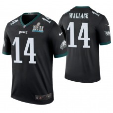 Philadelphia Eagles #14 Mike Wallace Black Super Bowl LII Champions Color Rush Legend Jersey