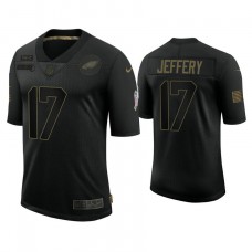 Philadelphia Eagles #17 Alshon Jeffery Black 2020 Salute to Service Limited Jersey