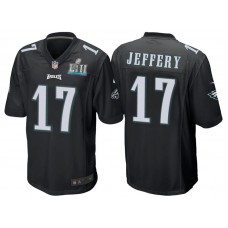 Philadelphia Eagles #17 Alshon Jeffery Black Super Bowl LII Bound Game Jersey