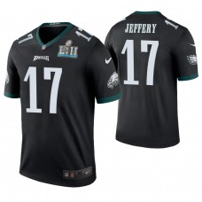 Philadelphia Eagles #17 Alshon Jeffery Black Super Bowl LII Champions Color Rush Legend Jersey