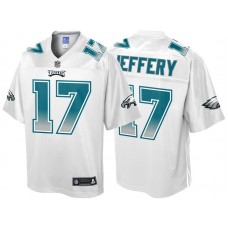 Philadelphia Eagles #17 Alshon Jeffery White Fade Fashion Jersey