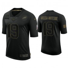 Philadelphia Eagles #19 JJ Arcega-Whiteside Black 2020 Salute to Service Limited Jersey