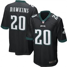 Philadelphia Eagles #20 Brian Dawkins Black Alternate Game Jersey