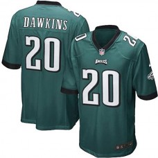 Philadelphia Eagles #20 Brian Dawkins Midnight Green Game Jersey