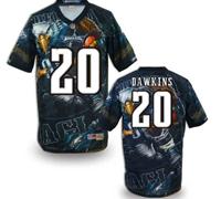 Philadelphia Eagles #20 DAWKINS Men's Stitched NFL Elite Fanatical Version Jersey (1)