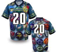 Philadelphia Eagles #20 DAWKINS Men's Stitched NFL Elite Fanatical Version Jersey (2)