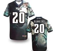 Philadelphia Eagles #20 DAWKINS Men's Stitched NFL Elite Fanatical Version Jersey (3)