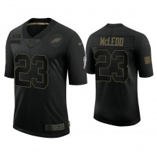 Philadelphia Eagles #23 Rodney McLeod Black 2020 Salute to Service Limited Jersey