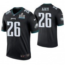 Philadelphia Eagles #26 Jay Ajayi Black Super Bowl LII Champions Color Rush Legend Jersey
