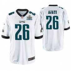 Philadelphia Eagles #26 Jay Ajayi White Super Bowl LII Champions Game Jersey