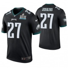 Philadelphia Eagles #27 Malcolm Jenkins Black Super Bowl LII Champions Color Rush Legend Jersey