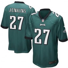 Philadelphia Eagles #27 Malcolm Jenkins Midnight Green Game Jersey