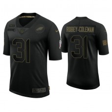 Philadelphia Eagles #31 Nickell Robey-Coleman Black 2020 Salute to Service Limited Jersey