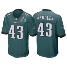 Philadelphia Eagles #43 Darren Sproles Green Super Bowl LII Bound Game Jersey