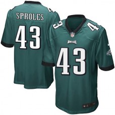 Philadelphia Eagles #43 Darren Sproles Midnight Green Game Jersey