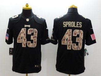 Philadelphia Eagles #43 Darren Sproles Nike Black Salute To Service Jersey