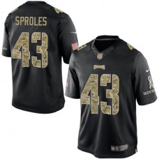 Philadelphia Eagles #43 Darren Sproles Salute To Service Black Jersey