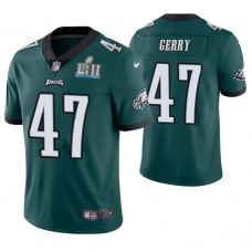 Philadelphia Eagles #47 Nathan Gerry Green Super Bowl LII Champions Limited Jersey