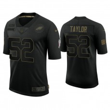Philadelphia Eagles #52 Davion Taylor Black 2020 Salute to Service Limited Jersey