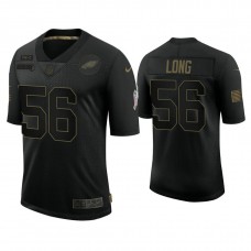 Philadelphia Eagles #56 Chris Long Black 2020 Salute to Service Limited Jersey