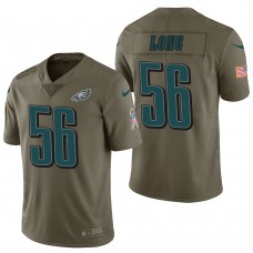 Philadelphia Eagles #56 Chris Long Olive 2017 Salute to Service Limited Jersey