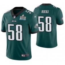 Philadelphia Eagles #58 Jordan Hicks Green Super Bowl LII Champions Limited Jersey