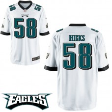 Philadelphia Eagles #58 Jordan Hicks White Game Jersey