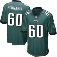 Philadelphia Eagles #60 Chuck Bednarik Game Midnight Green Team Color Jersey