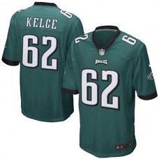 Philadelphia Eagles #62 Jason Kelce Midnight Green Game Jersey