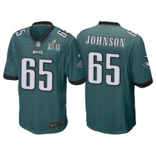 Philadelphia Eagles #65 Lane Johnson Green Super Bowl LII Bound Game Jersey
