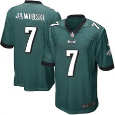 Philadelphia Eagles #7 Ron Jaworski Game Midnight Green Team Color Jersey