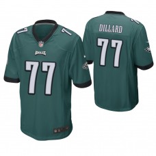 Philadelphia Eagles #77 Andre Dillard 2019 NFL Draft Green Game Jersey