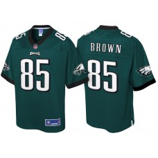 Philadelphia Eagles #85 Billy Brown Green Pro Line Jersey