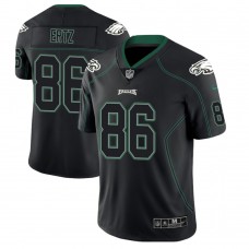 Philadelphia Eagles #86 Zach Ertz 2018 Lights Out Color Rush Limited Black Jersey