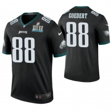 Philadelphia Eagles #88 Dallas Goedert Black Super Bowl LII Champions Color Rush Legend Jersey