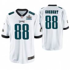 Philadelphia Eagles #88 Dallas Goedert White Super Bowl LII Champions Game Jersey