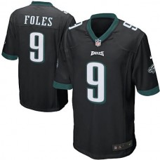 Philadelphia Eagles #9 Nick Foles Black Alternate Game Jersey
