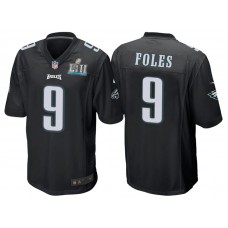 Philadelphia Eagles #9 Nick Foles Black Super Bowl LII Bound Game Jersey