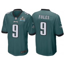 Philadelphia Eagles #9 Nick Foles Green Super Bowl LII Bound Game Jersey