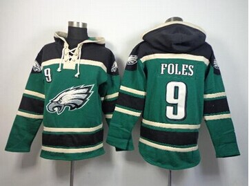 Philadelphia Eagles #9 Nick Foles Midnight Green Sawyer Hooded Sweatshirt NFL Hoodie