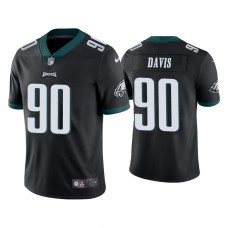 Philadelphia Eagles #90 Jordan Davis Black Vapor Limited 2022 NFL Draft Jersey