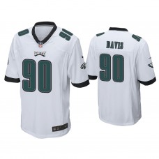 Philadelphia Eagles #90 Jordan Davis White Game 2022 NFL Draft Jersey