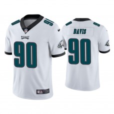 Philadelphia Eagles #90 Jordan Davis White Vapor Limited 2022 NFL Draft Jersey