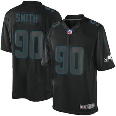 Philadelphia Eagles #90 Marcus Smith Black NFL Impact Limited Jersey