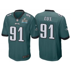 Philadelphia Eagles #91 Fletcher Cox Green Super Bowl LII Bound Game Jersey